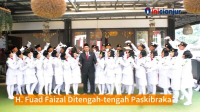 Mantan Paskibraka, Kini Anggota DPRD H. Fuad Faizal Hadiri Upacara HUT RI ke-80 di Sukanagara