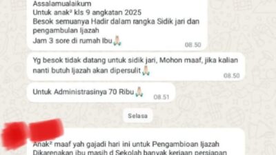 Kabid SMP Akan Panggil Kepsek SMP 1 PGRI Terkait Dugaan Pungli Ijazah