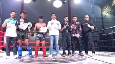 Atlit Kick Boxing Ramaikan Leindel Combat Sport 2025 di Cianjur