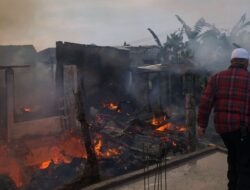 Si jago Merah Lalap Habis 12 Rumah di Cipanas, Puluhan Warga Kehilangan Tempat Tinggal