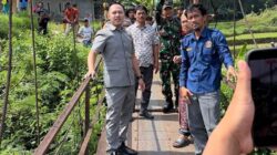 Jembatan Gantung Cijati Memprihatinkan, Angga Linoseva Desak Pemkab Cianjur Bergerak Cepat