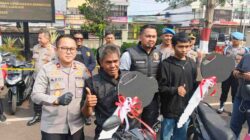 Motor Curian Ditemukan, Polres Cianjur Kembalikan ke Tangan Pemilik Sah