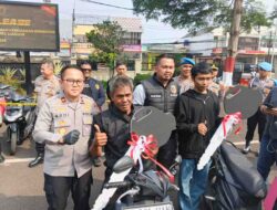 Motor Curian Ditemukan, Polres Cianjur Kembalikan ke Tangan Pemilik Sah