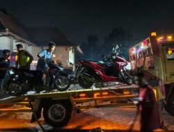 KRYD Polres Cianjur Tak Hanya Sasar Knalpot Brong, Miras hingga Sajam Turut Diamankan