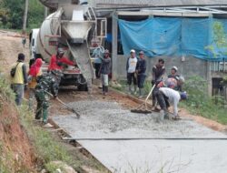 Gotong Royong Jadi Kekuatan, Satgas TMMD Ke-129 dan Warga Bangun Jalan Demi Masa Depan Desa