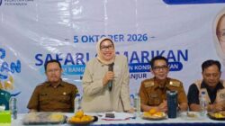 Gemarikan di Sawah Gede, DR. Hj. Endang S. Thohari Dekatkan Edukasi Gizi kepada Warga