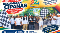 HUT Ke-22 Kecamatan Cipanas Jadi Momentum Kebersamaan, 1.500 Warga Ikut Fun Walk
